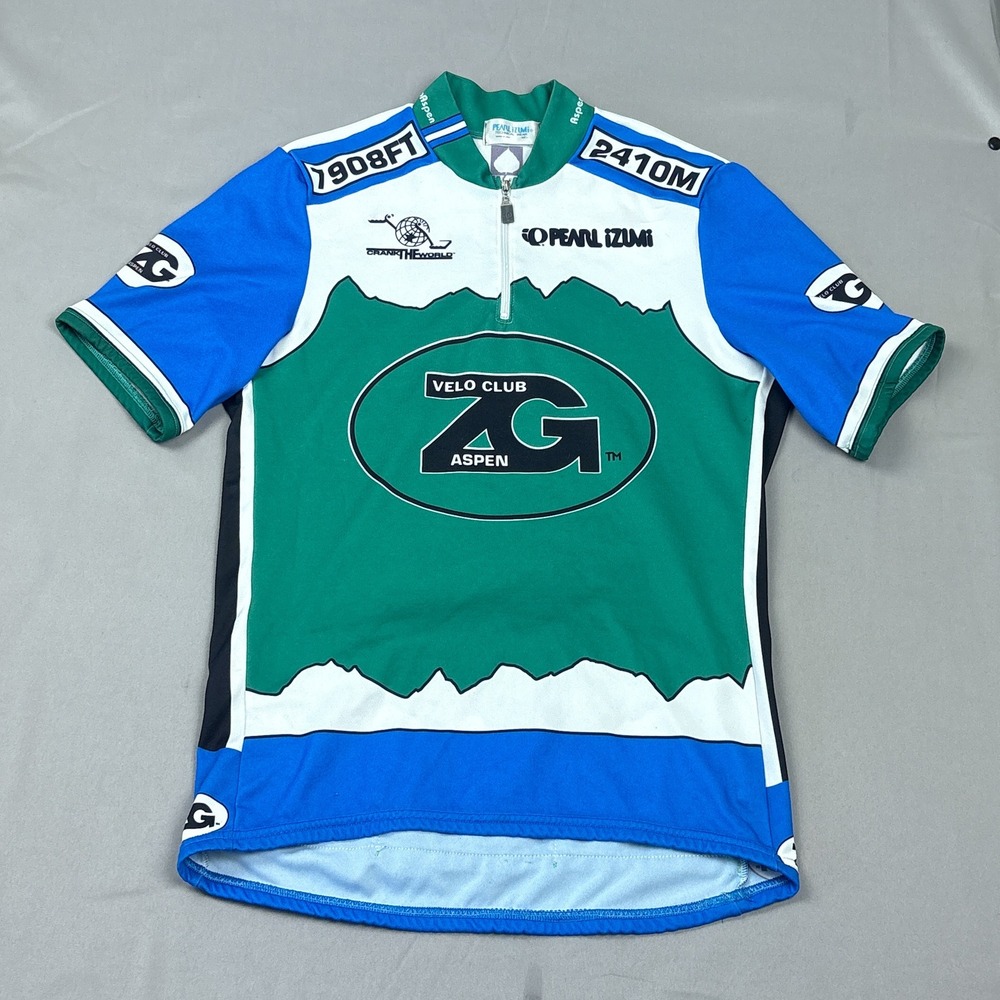 Vintage Aspen Velo Club ZG Pearl Izumi Medium Cycling Jersey Colorado‎